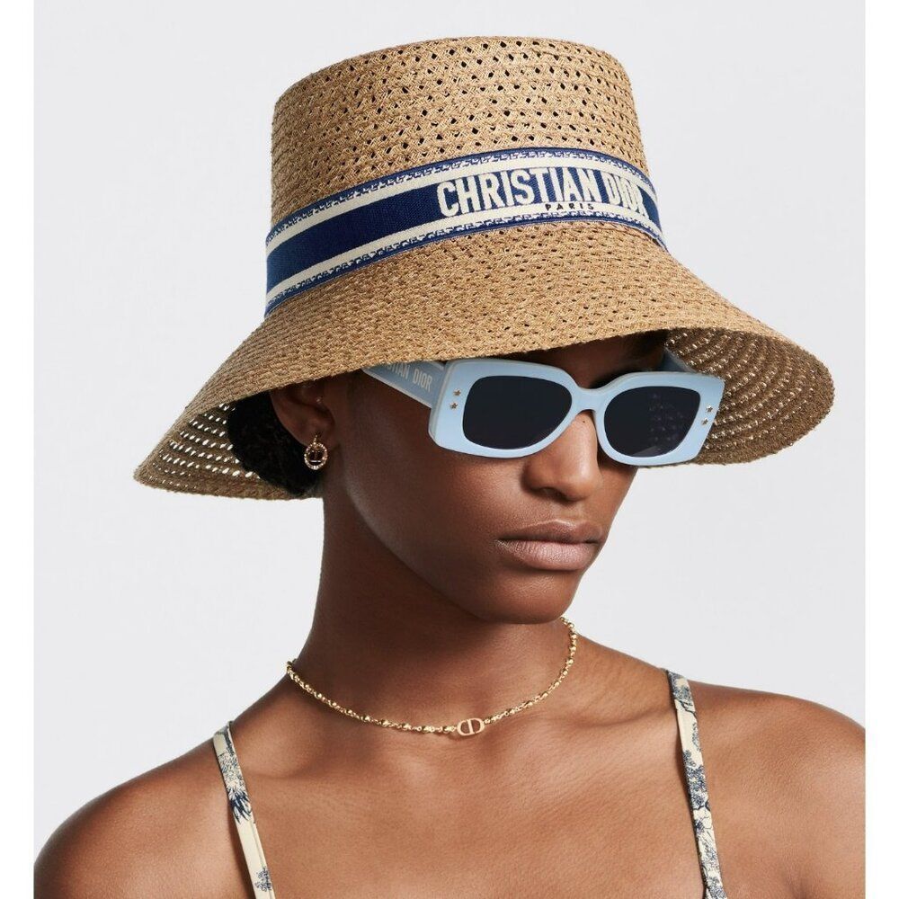 Dior DIORPACIFIC Women Sunglasses Blue White Geometric DIORPACIFIC S1U 80B0 - Picture 10 of 12